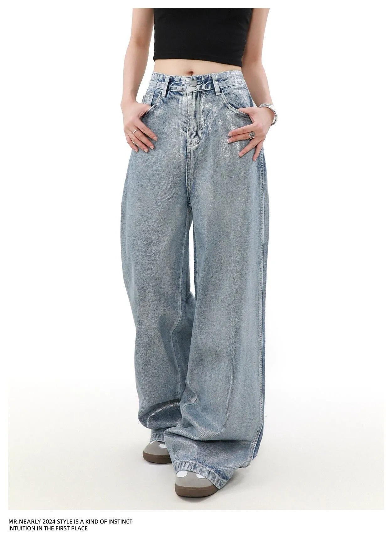 Faded Paint Splashed Jeans