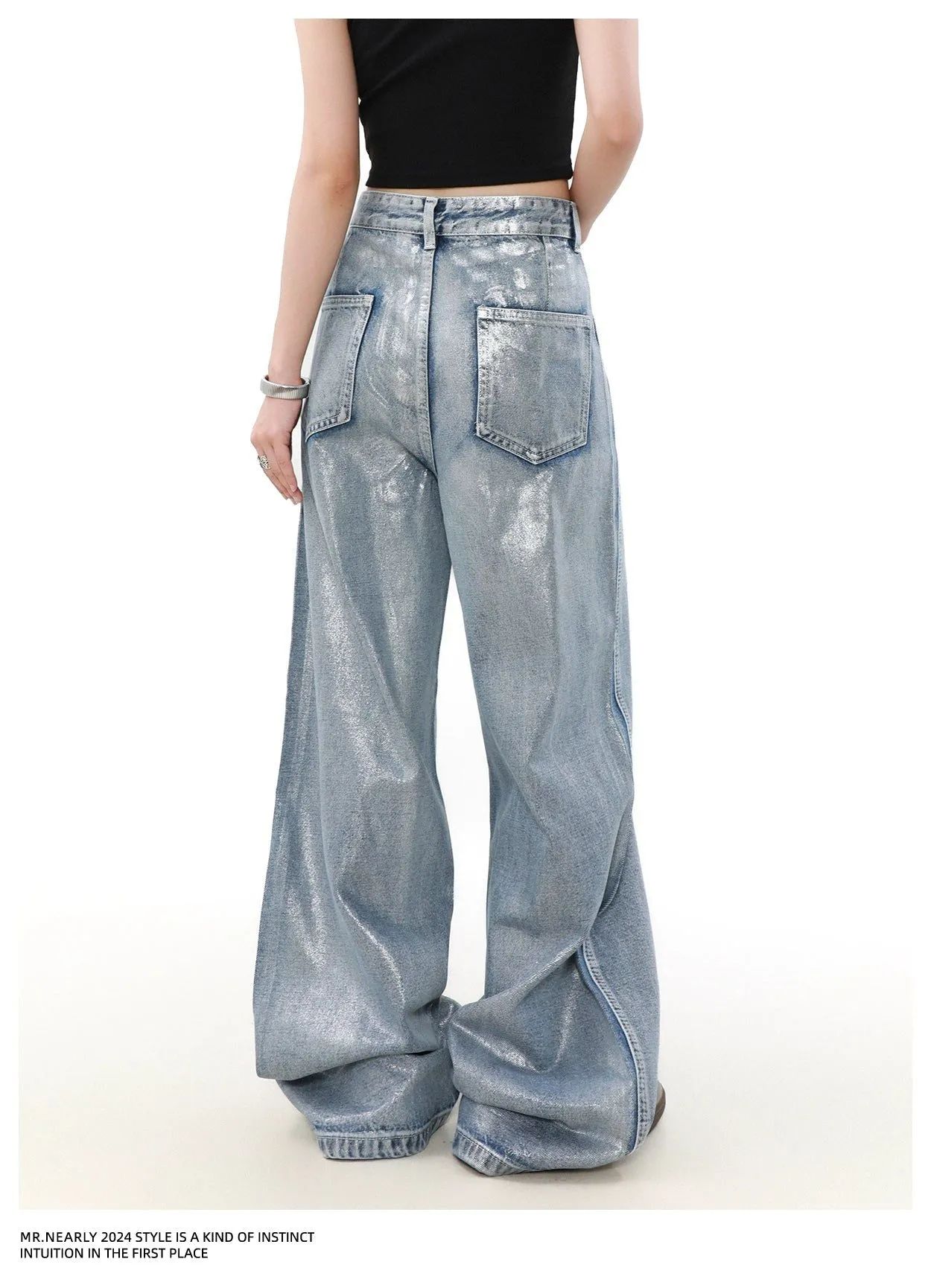 Faded Paint Splashed Jeans