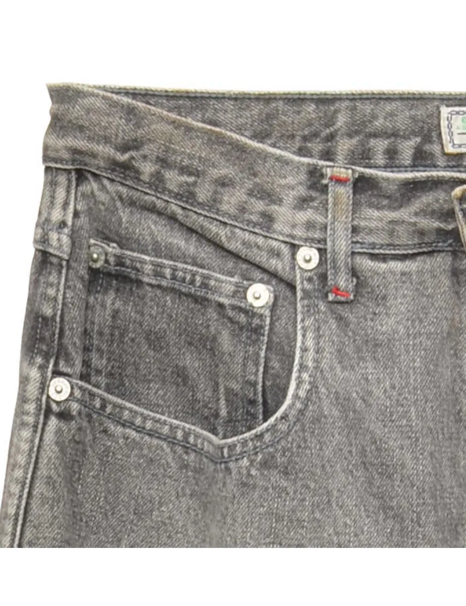 High Waist Distressed Guess Tapered Jeans - W30 L33