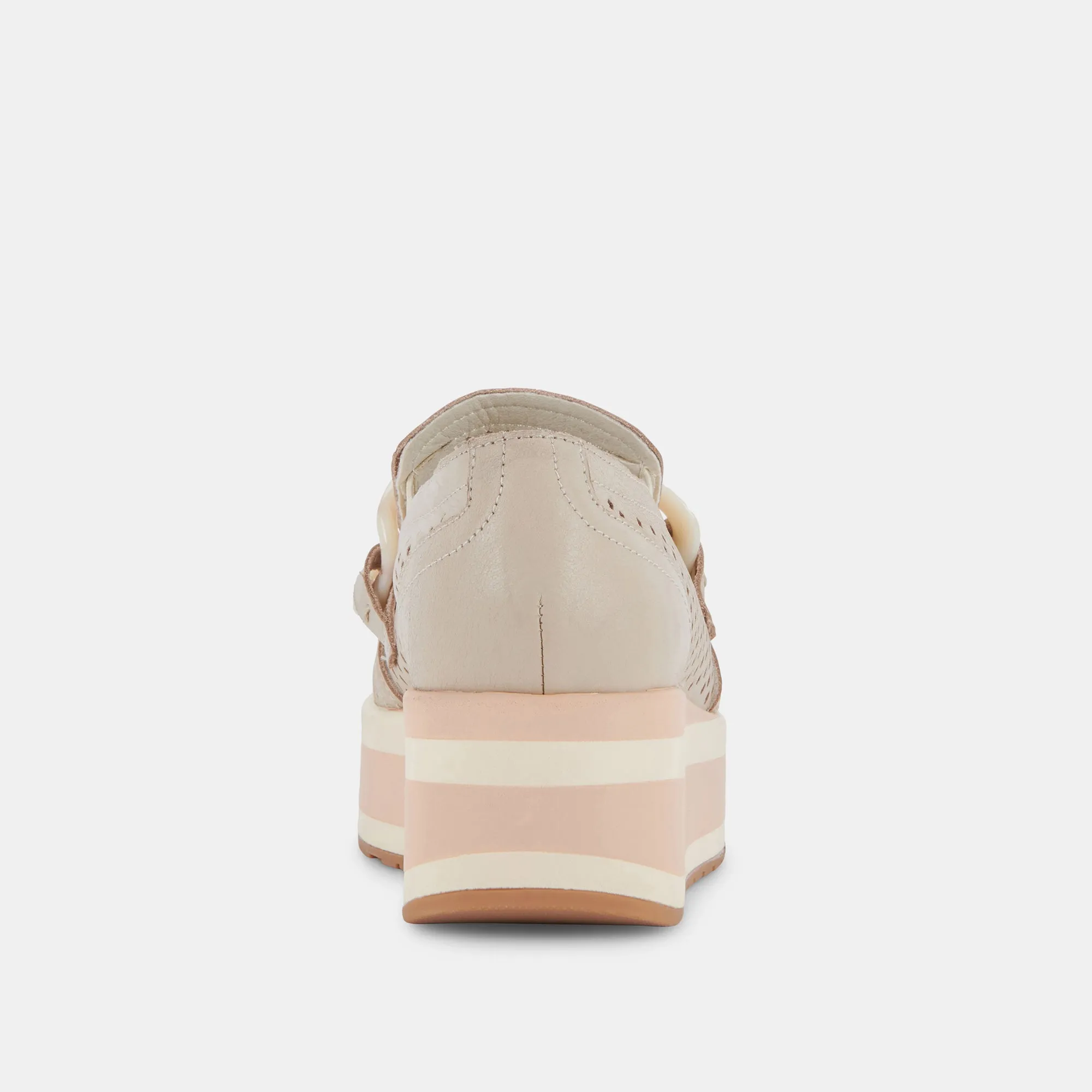 JHENEE PERFORATED SNEAKERS SAND NUBUCK