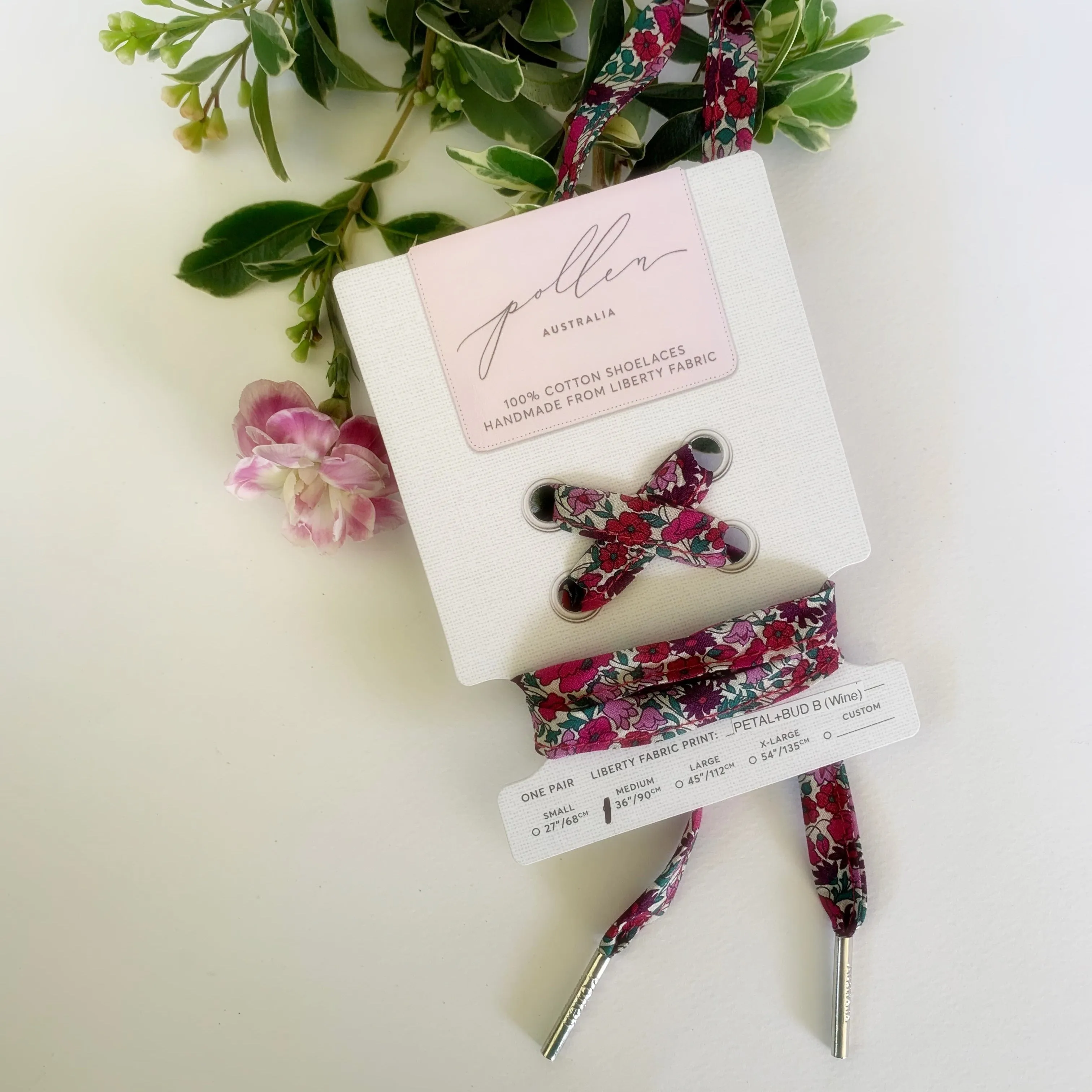 Liberty Laces - Petal   Bud B (Wine)