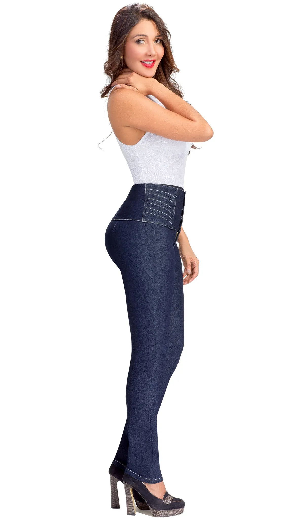 Lowla Jeans Colombianos Levanta Cola con Faja Interna 217205