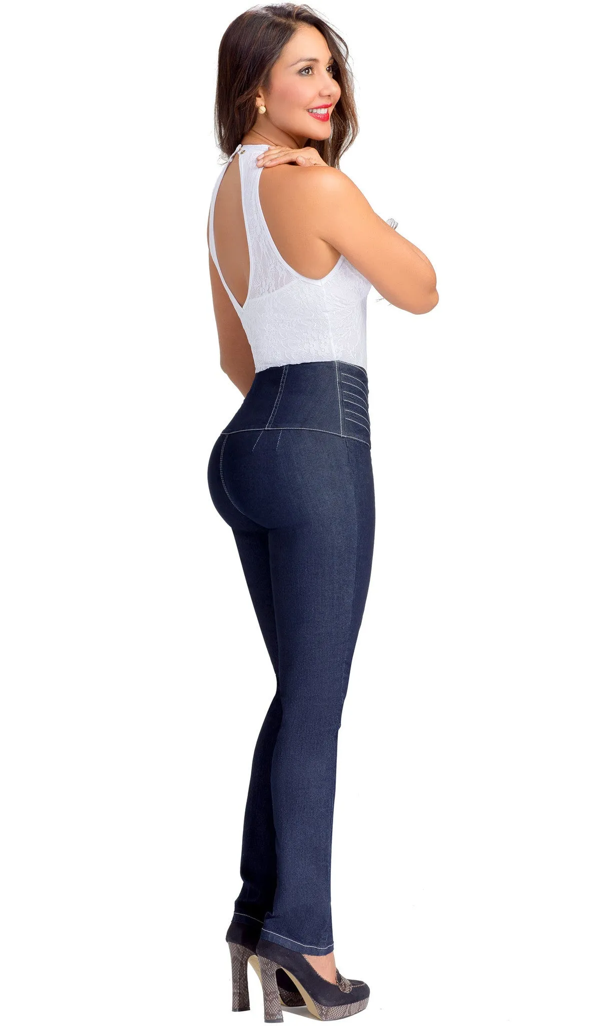 Lowla Jeans Colombianos Levanta Cola con Faja Interna 217205