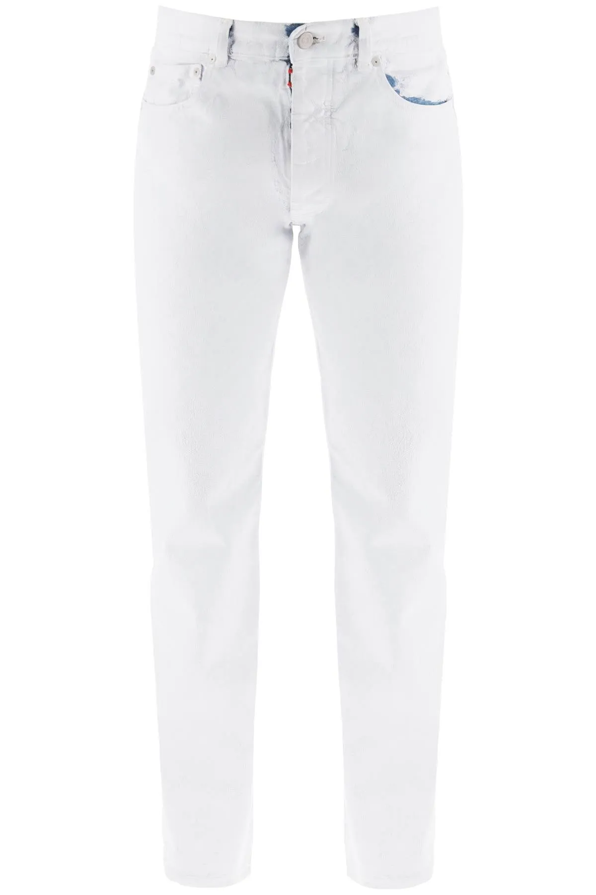 Maison Margiela Jeans In Coated Denim