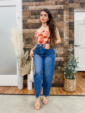 Marilyn Vintage Look Tapered Jeans