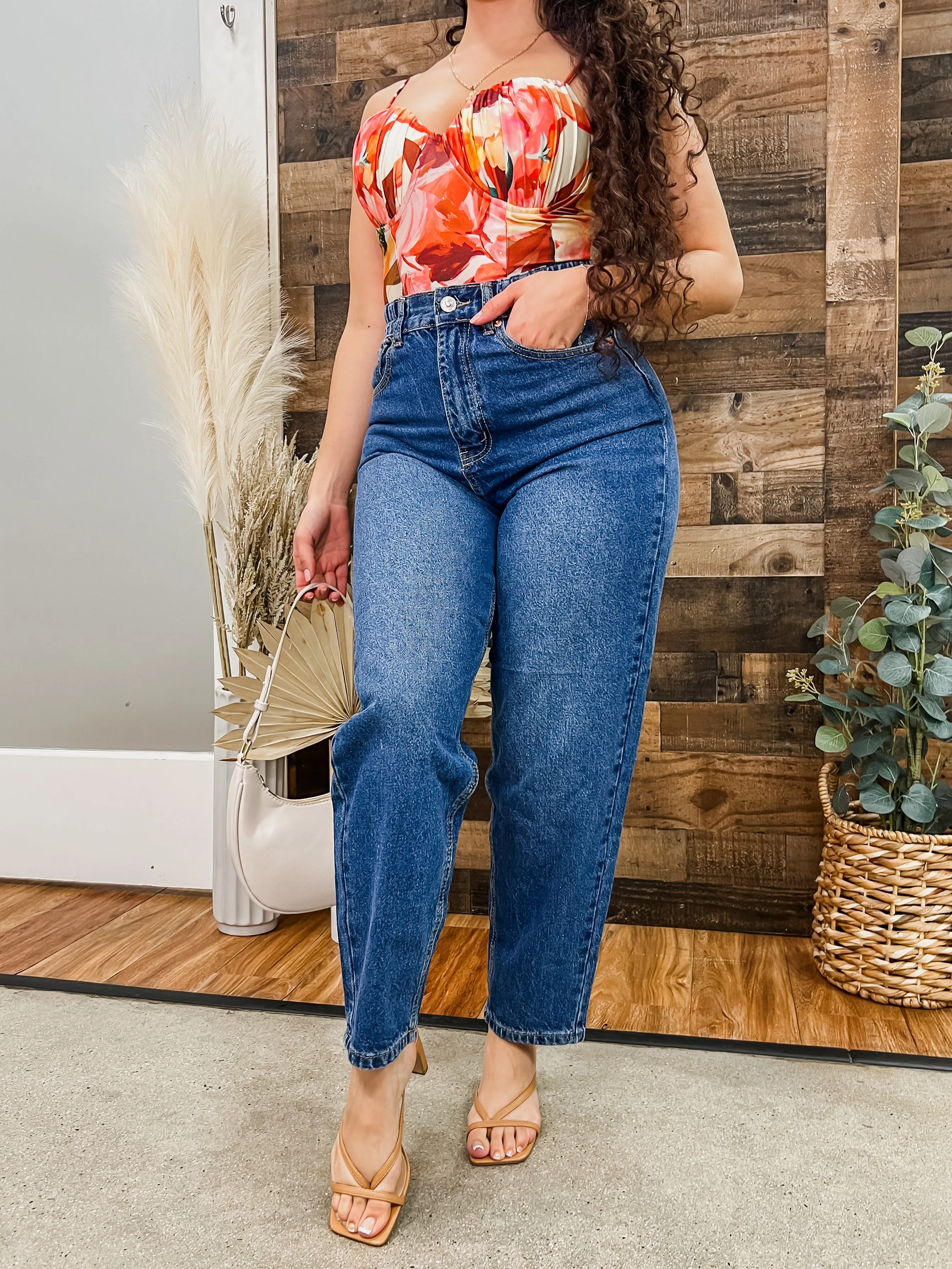 Marilyn Vintage Look Tapered Jeans