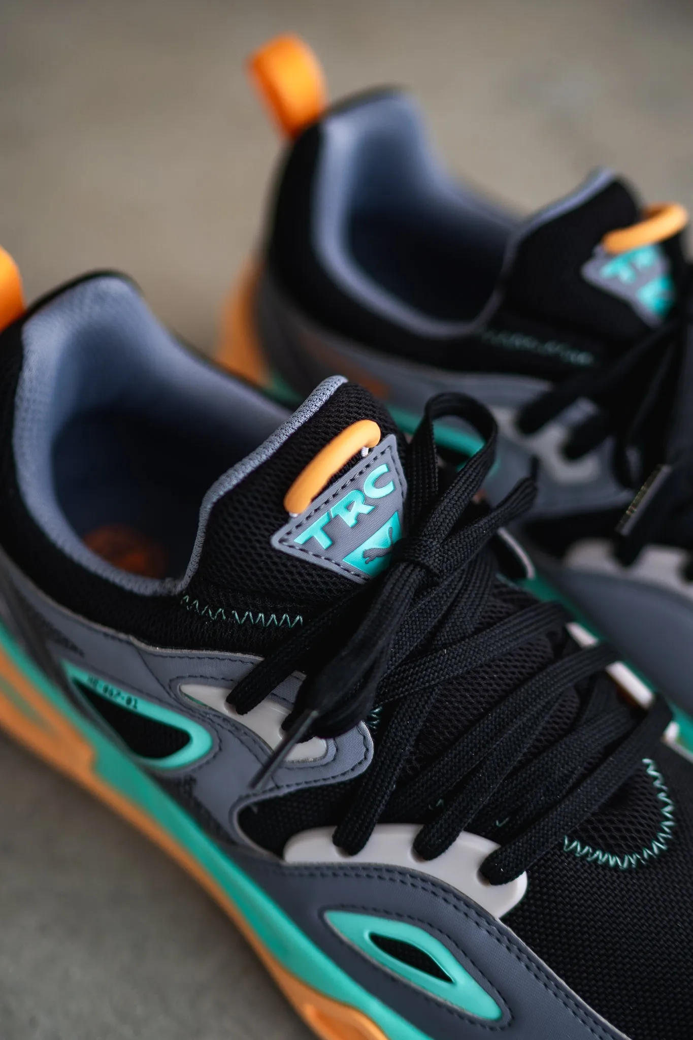 Sure, here is the optimized title: Puma TRC Blaze SPXP Mens Gray Tile Sneakers