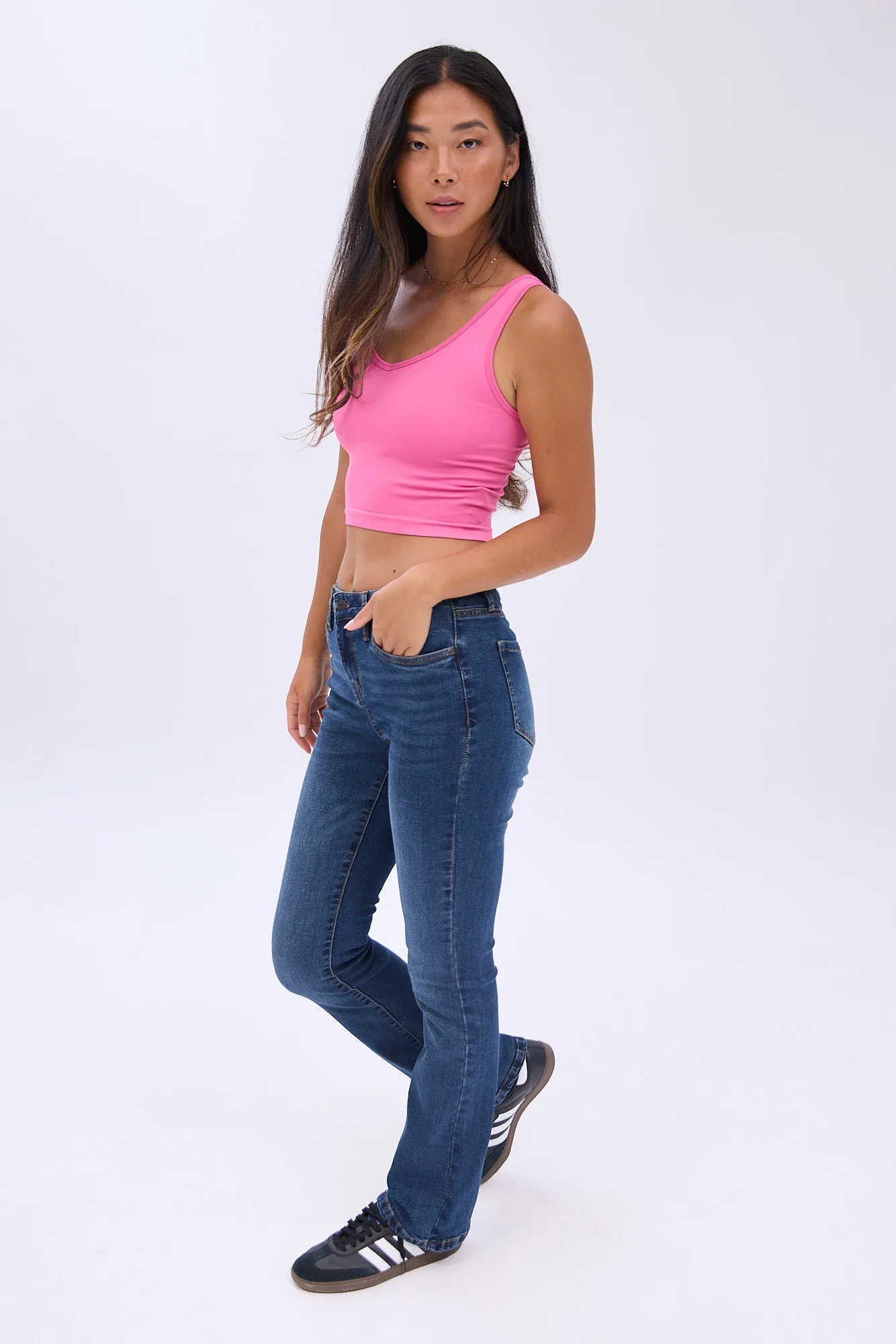 Mid Rise Bootcut Jeans
