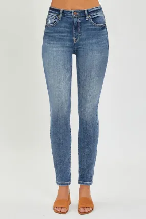 Mid Rise Clean Ankle Skinny Jeans