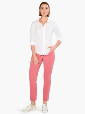 NZ 28" Color Mid Rise Straight Ankle Jeans