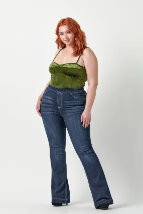Plus High Rise Flare Jegging