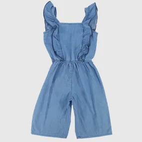 Sleeveless Jean Jumpsuit