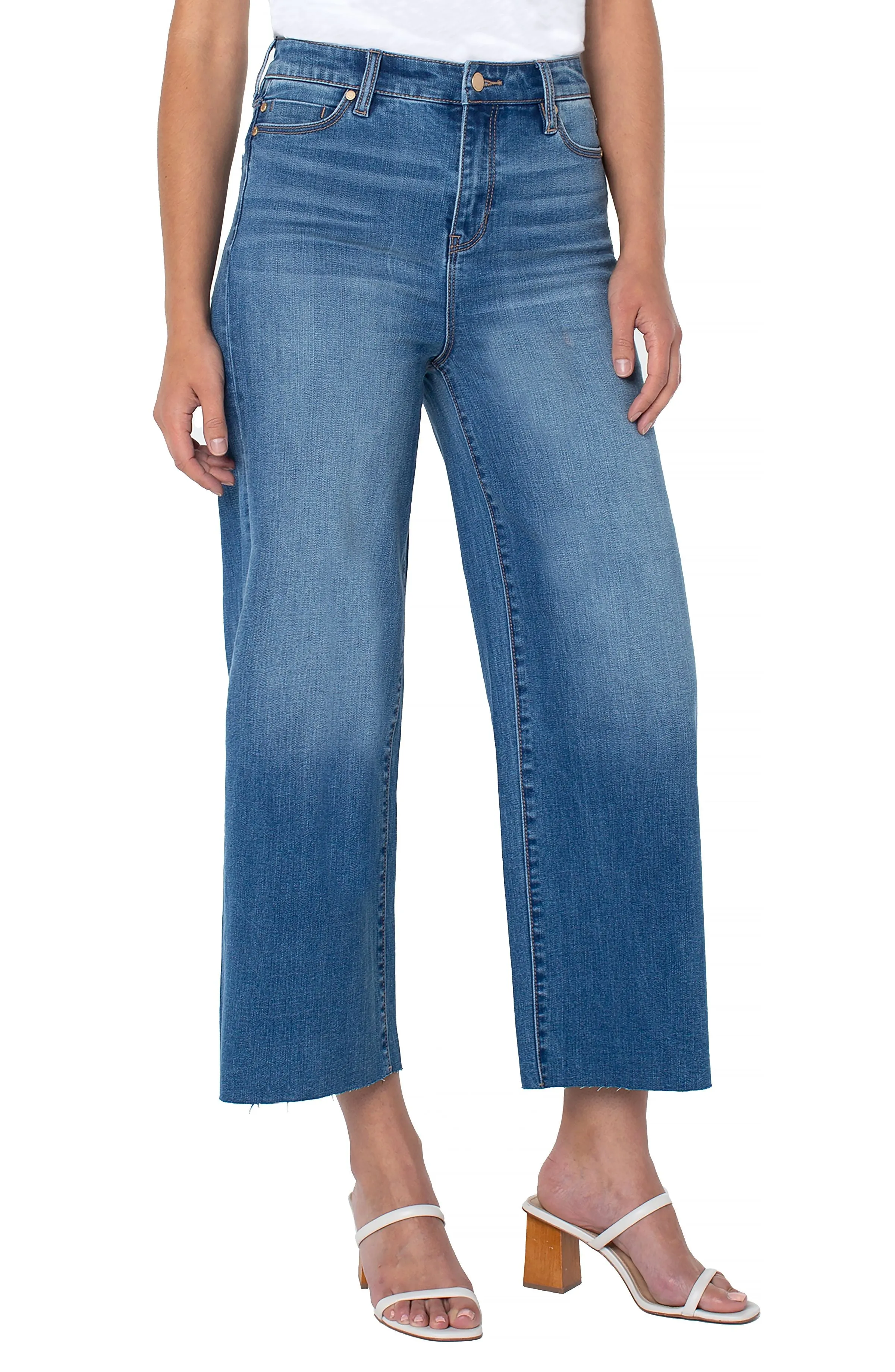 Stride High Rise Wide Leg Jeans