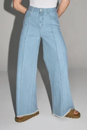 Swiggy Palazzo Light Blue Jeans